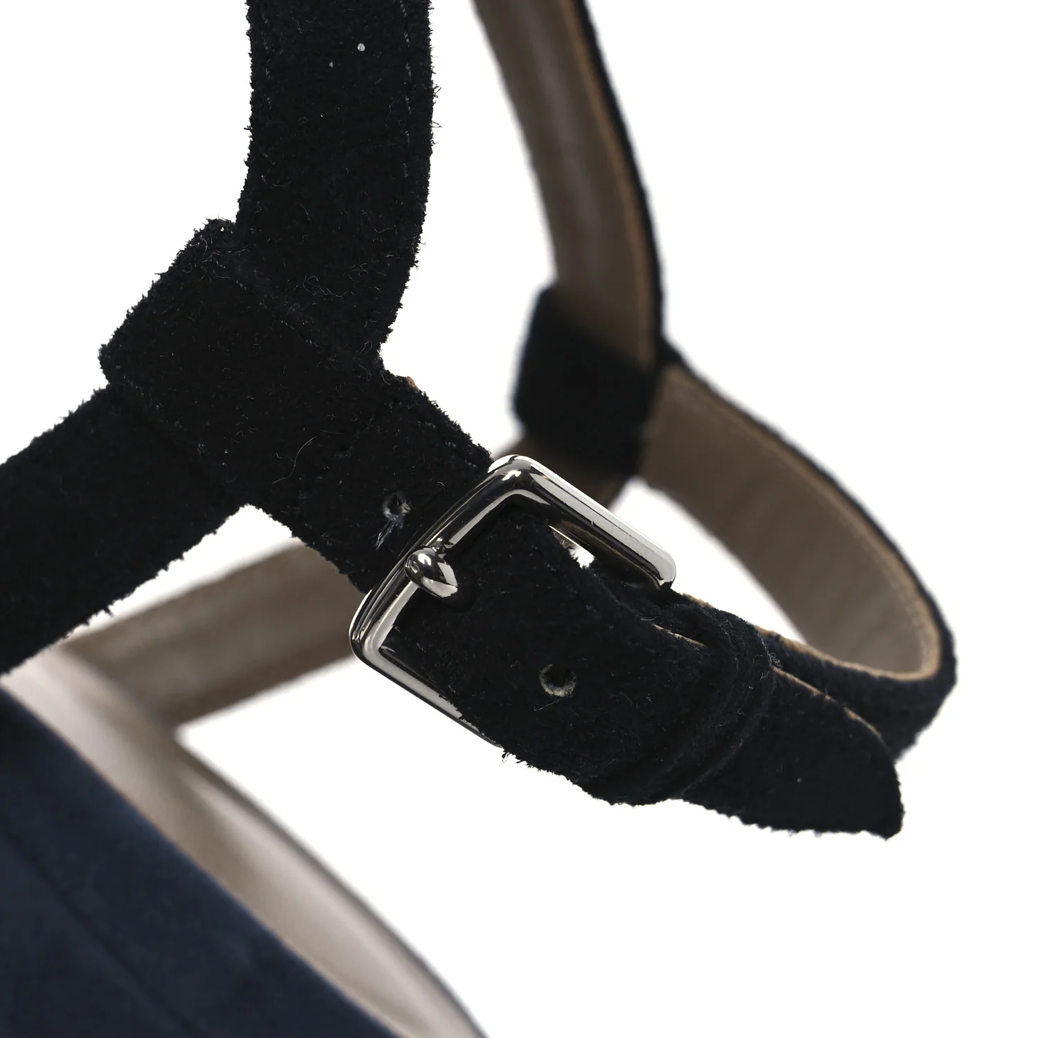 Suede Goatskin Calas Sandals 37.5 Vert Oxford Bleu Celeste Black - Top Club
