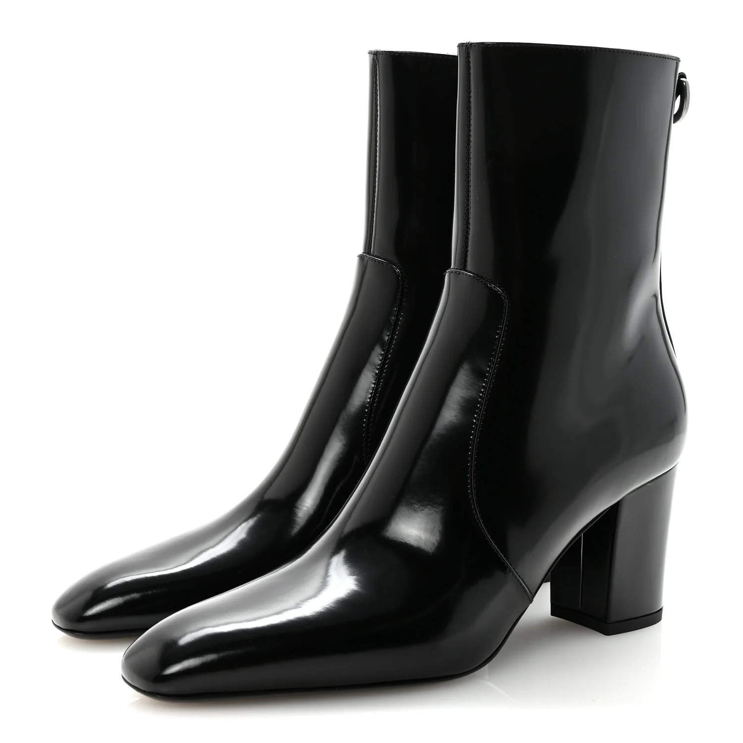 Vitello Marilyn Betty 70 Ankle Zip Boots 36.5 Black - Top Club