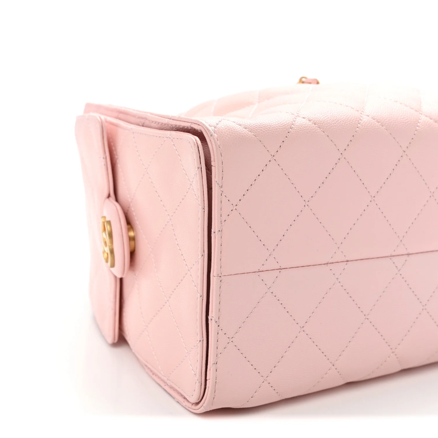 Caviar Quilted Small Chanel 25 Handbag Light Pink - Top Club