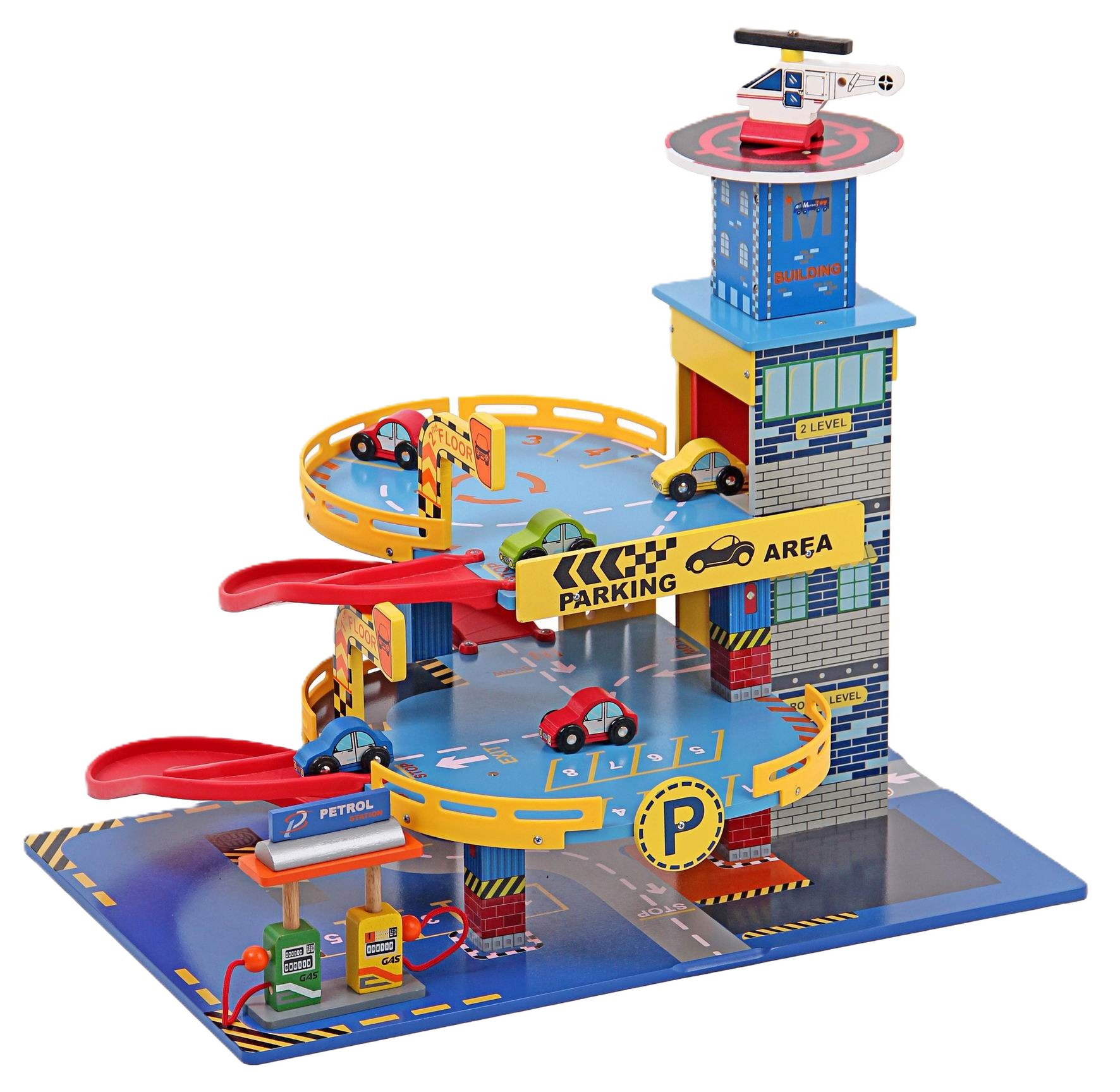 Speelgoed Garage Blauw inclusief auto,s