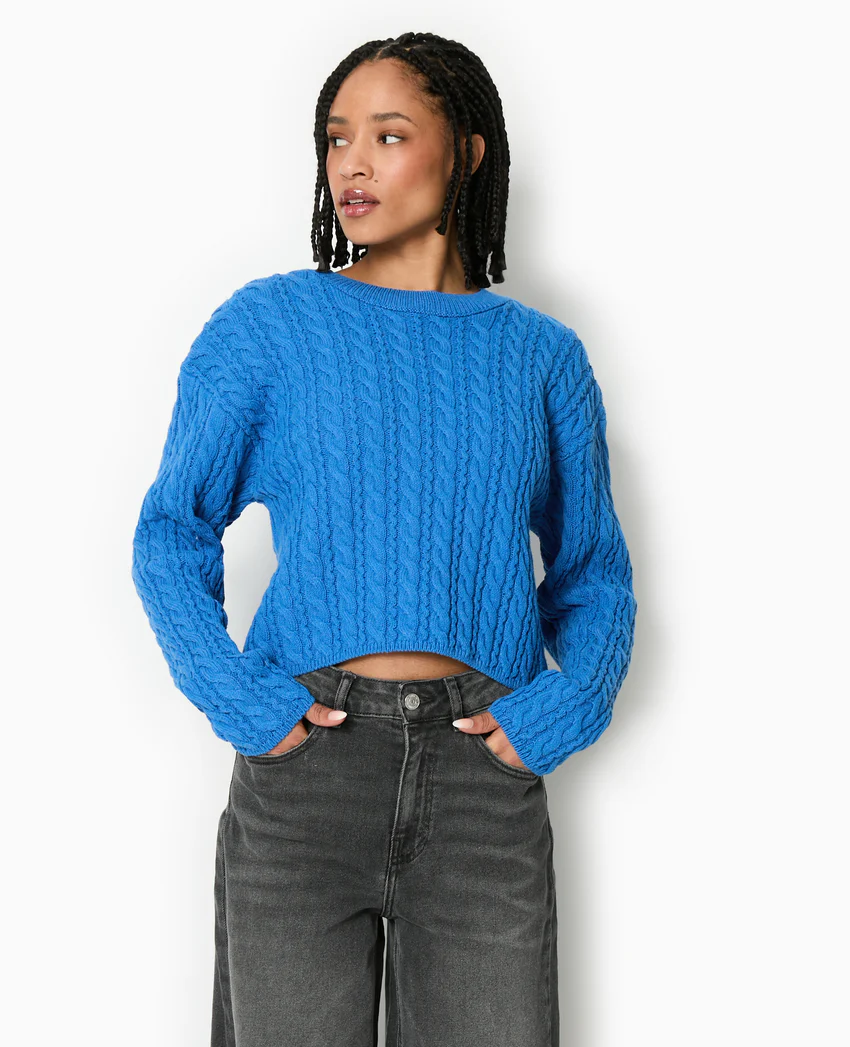 Pimkie Pull en maille torsadée