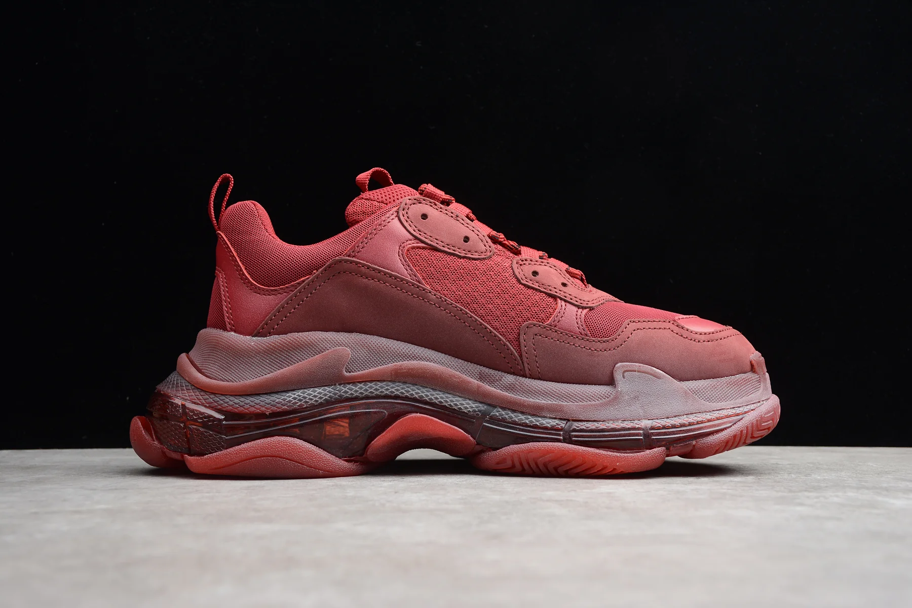 Balenciaga Triple S – Burgundy Red - Sneaker Replica Workshop