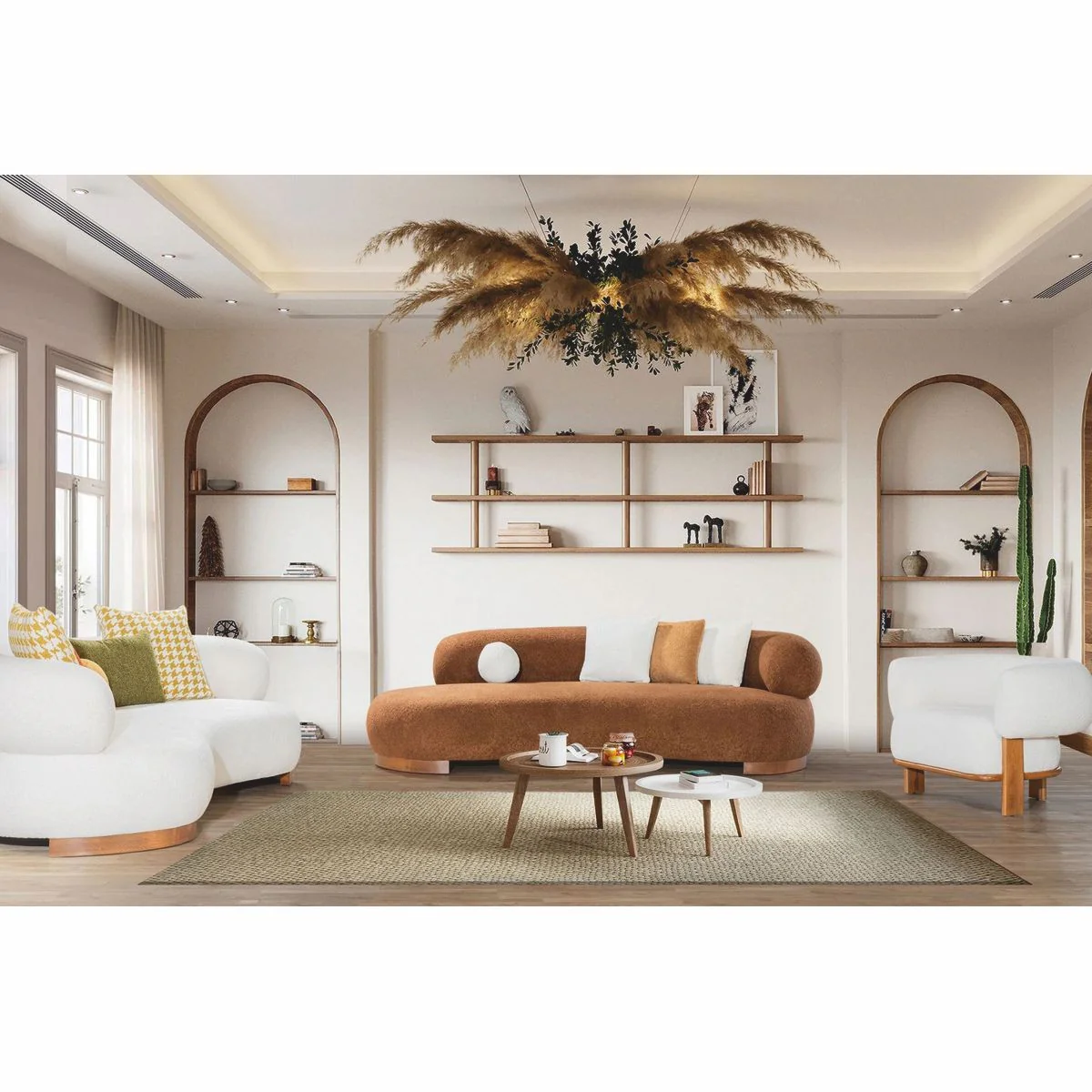 Luxury Sofa Brown 255 cm - Living Room & Hotel Furniture