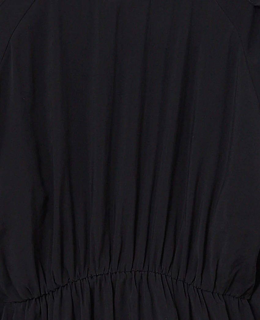 Pimkie Robe courte avec taille élastiquée en tissu fluide