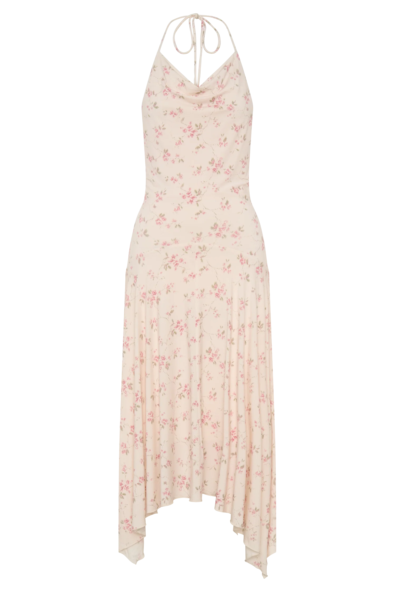 Sylvie Modal Hankie Midi Dress - Floral Ditsy Print