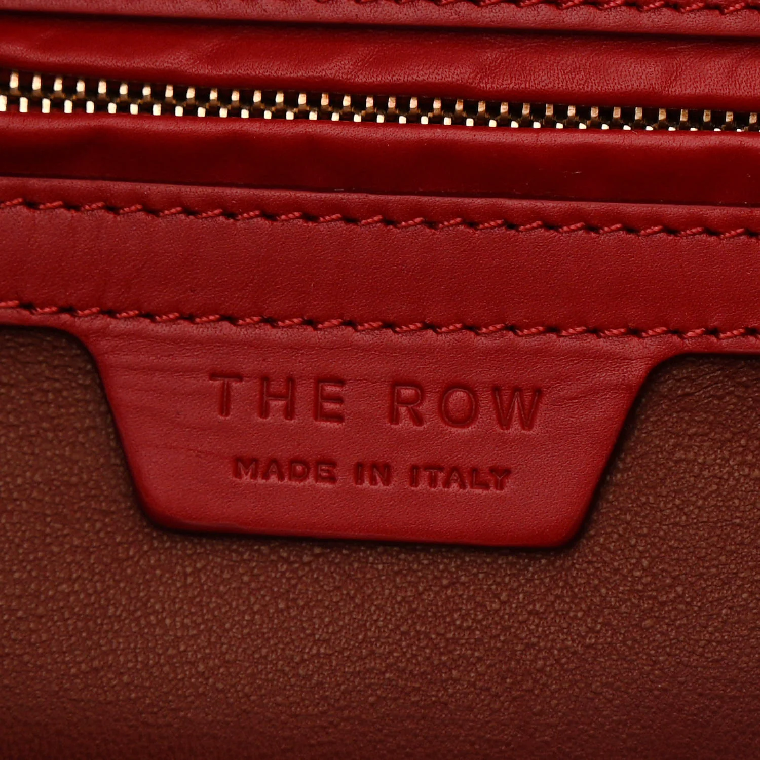 Calfskin Polly Tote Red - Top Club