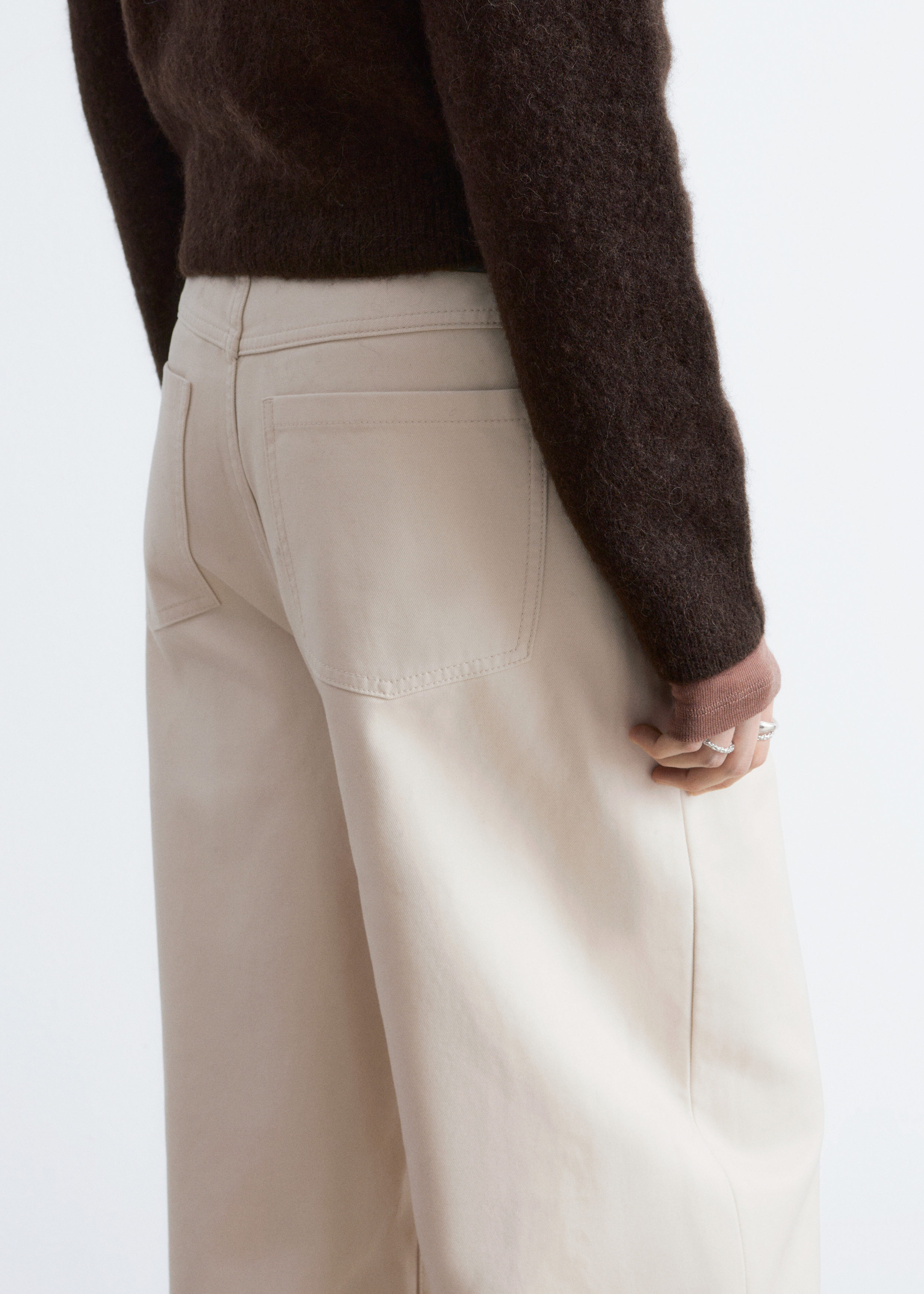 & Other Stories RELAXED WIDE-LEG COTTON TROUSERS