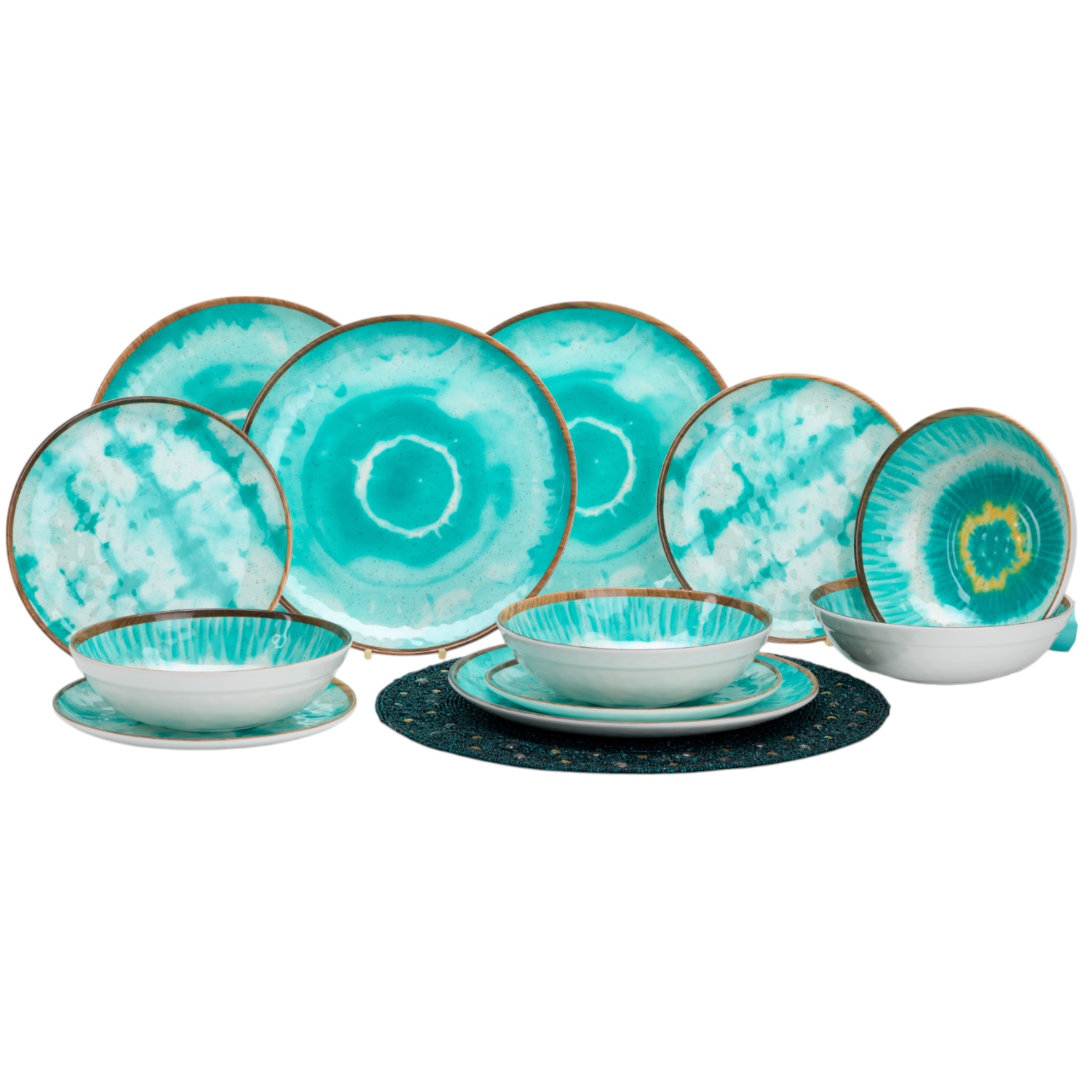 Servies Melamine boho dream - set van 12