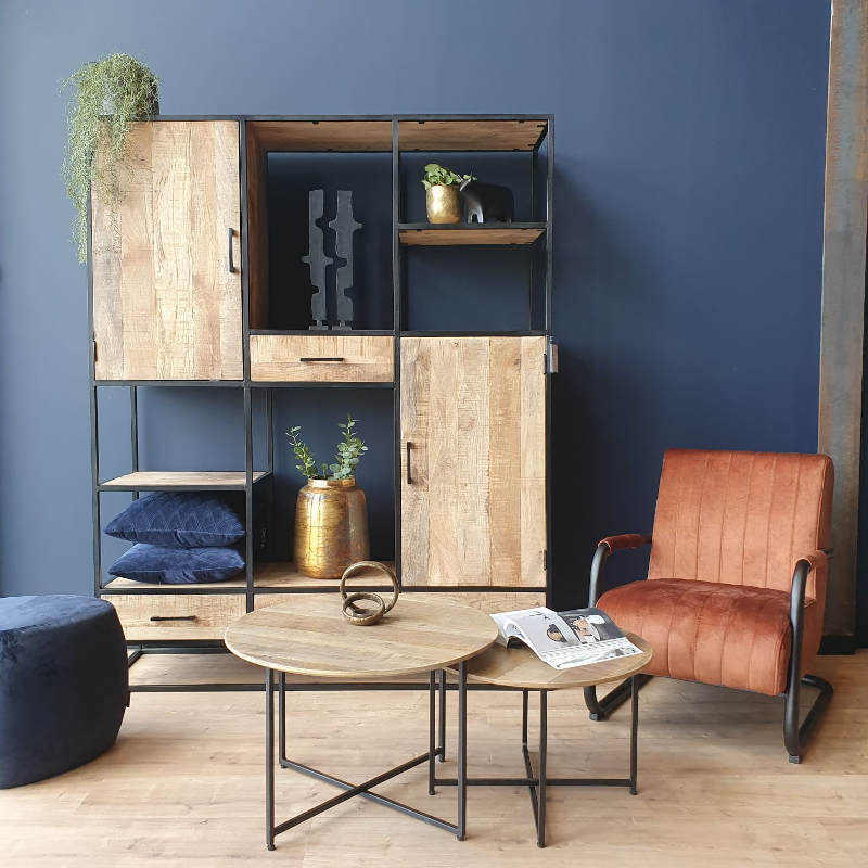 Salontafel Amstel - set van 2 Zwart