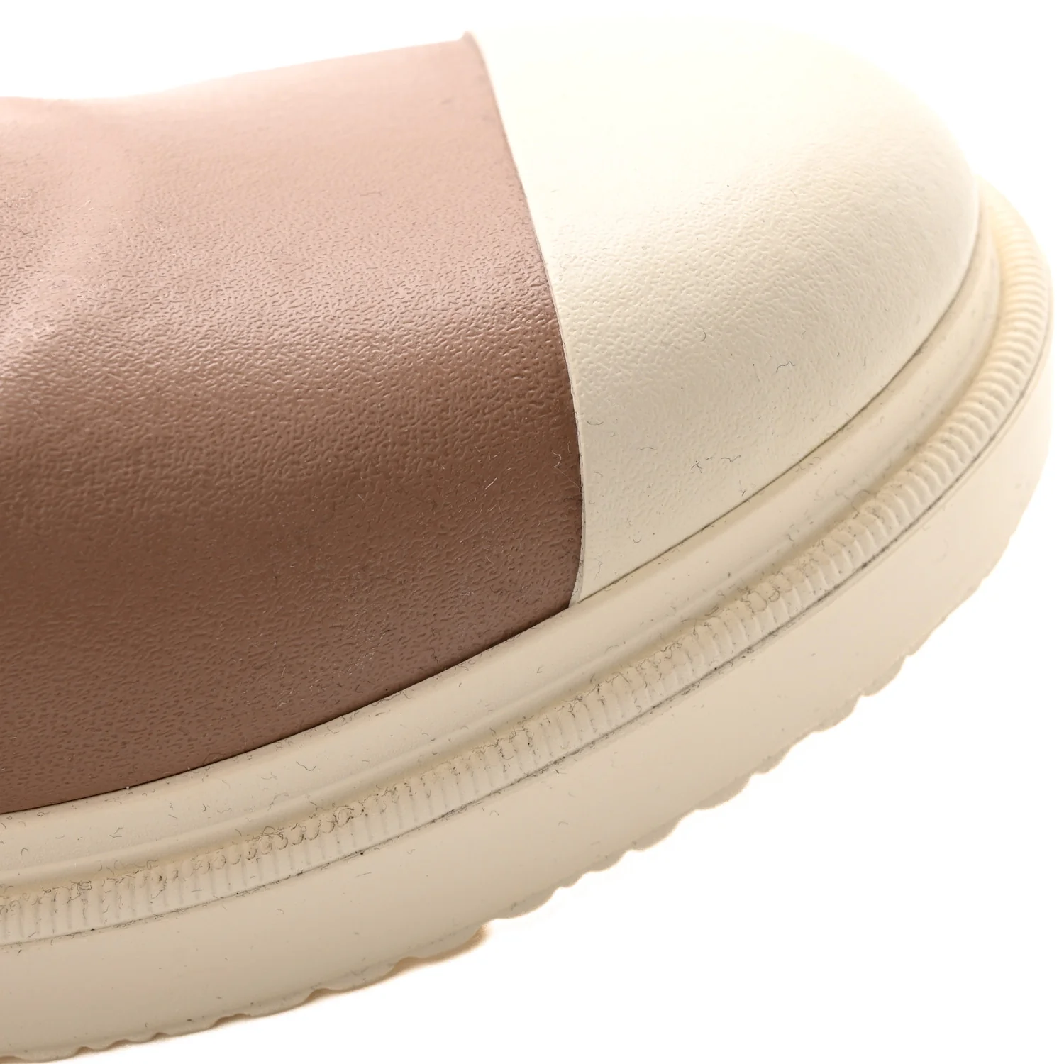 Caoutchouk CC High Boots 38 Beige White - Top Club