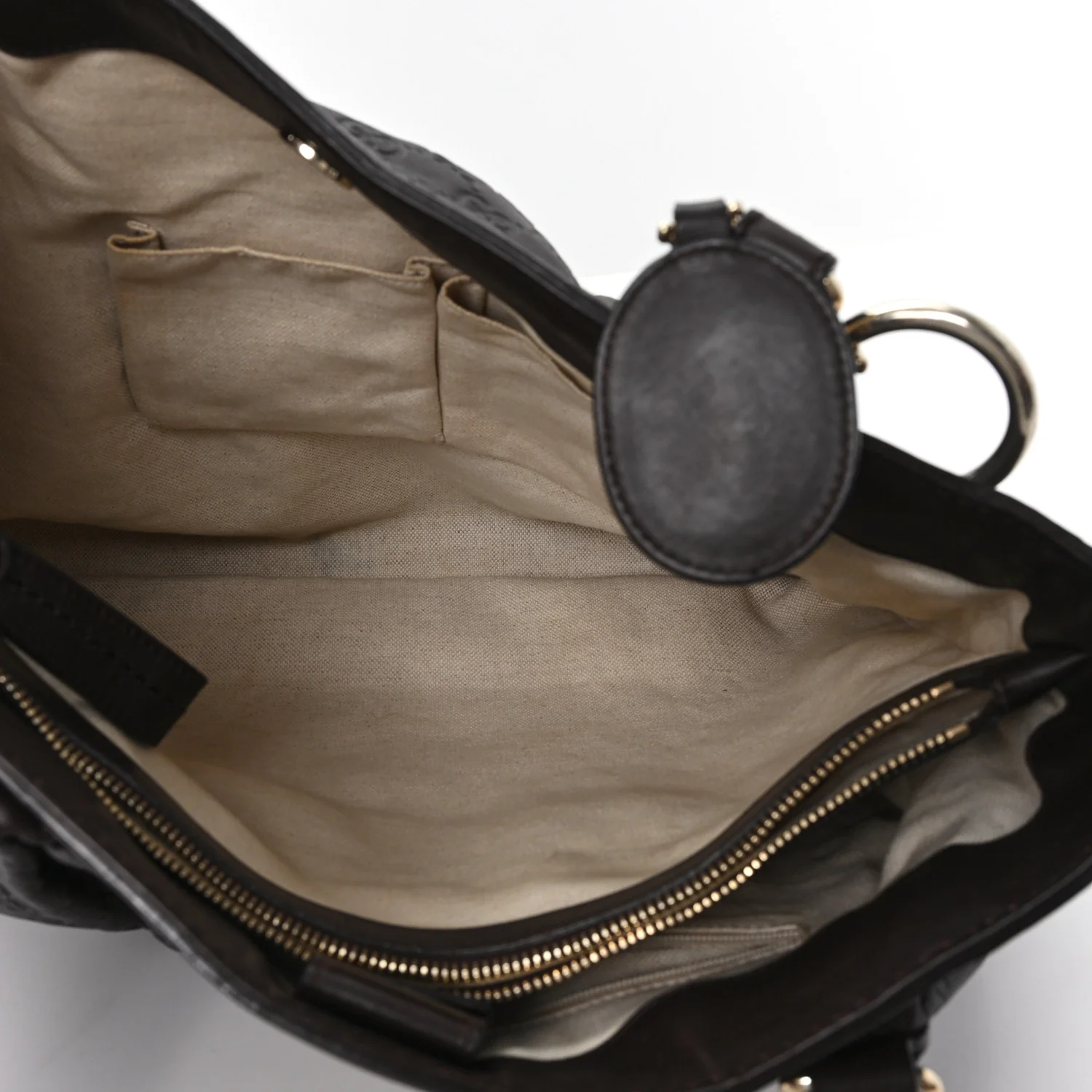 Guccissima Medium Sukey Top Handle Tote Chocolate - Top Club