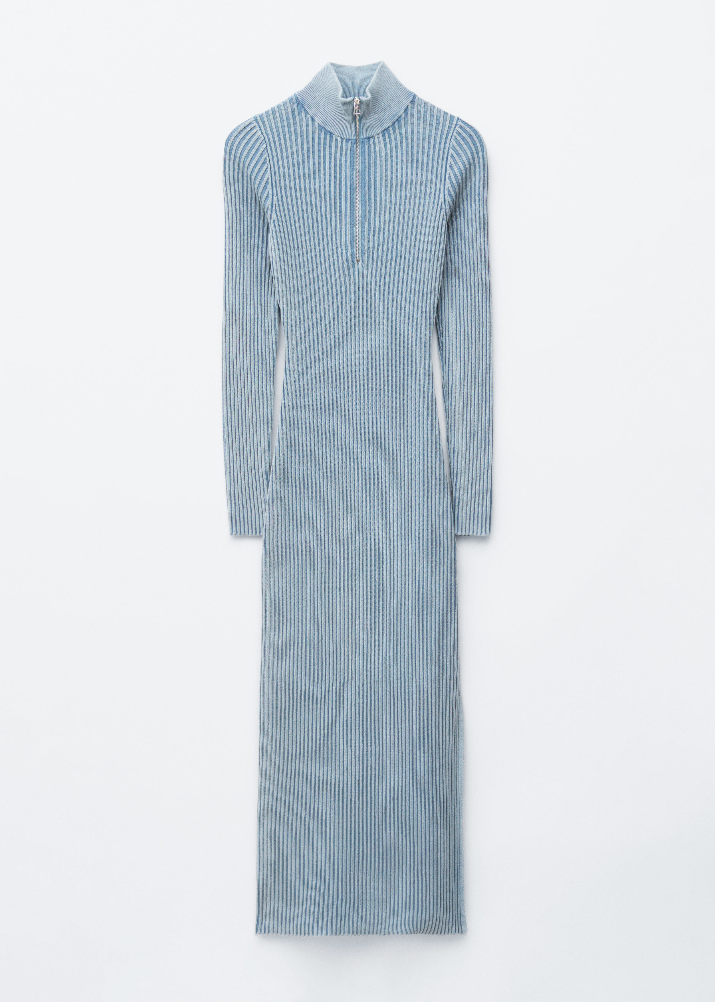 & Other Stories RIBBED ZIP-UP MAXI DRESS