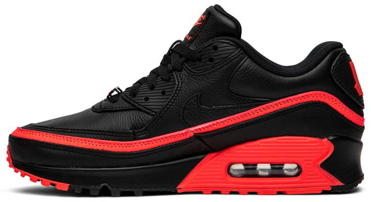 Undefeated x Air Max 90  Black Solar Red  CJ7197-003 - Sneaker Replica Workshop