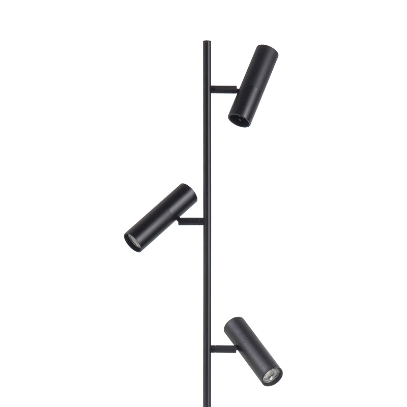 Vloerlamp Bram 3-lichts zwart