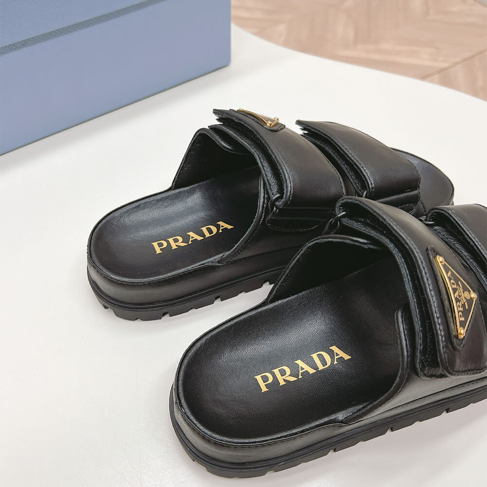 PRADA Nappa leather slides - Top Club