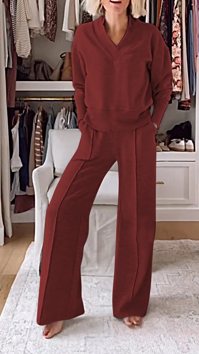 Women's Athletic-Casual Two-Piece Set - Nordfashionstorm - Women's Clothing, Fashion for You - Nordfashionstorm.com
