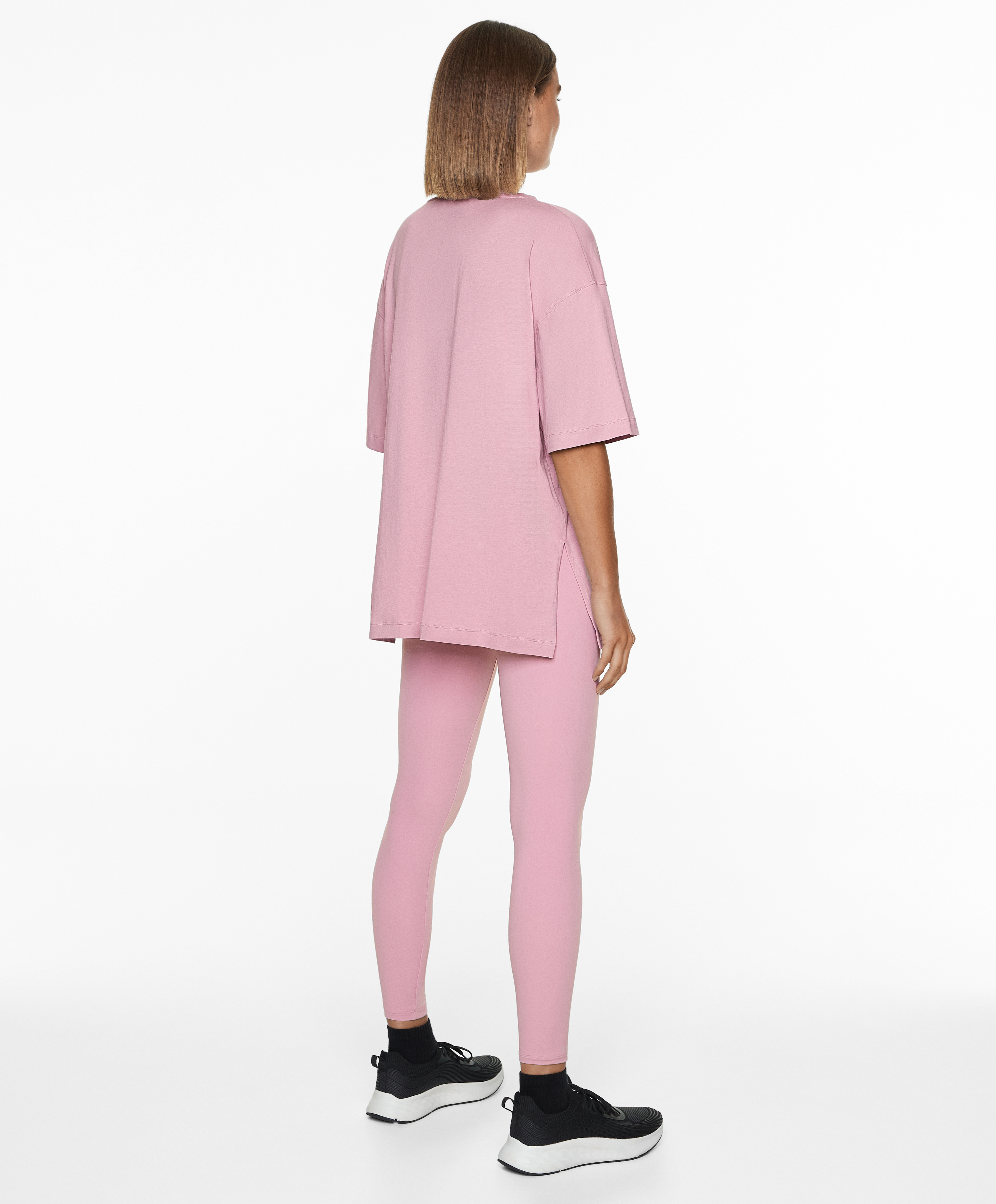 OYSHO Short sleeve cotton blend T-shirt