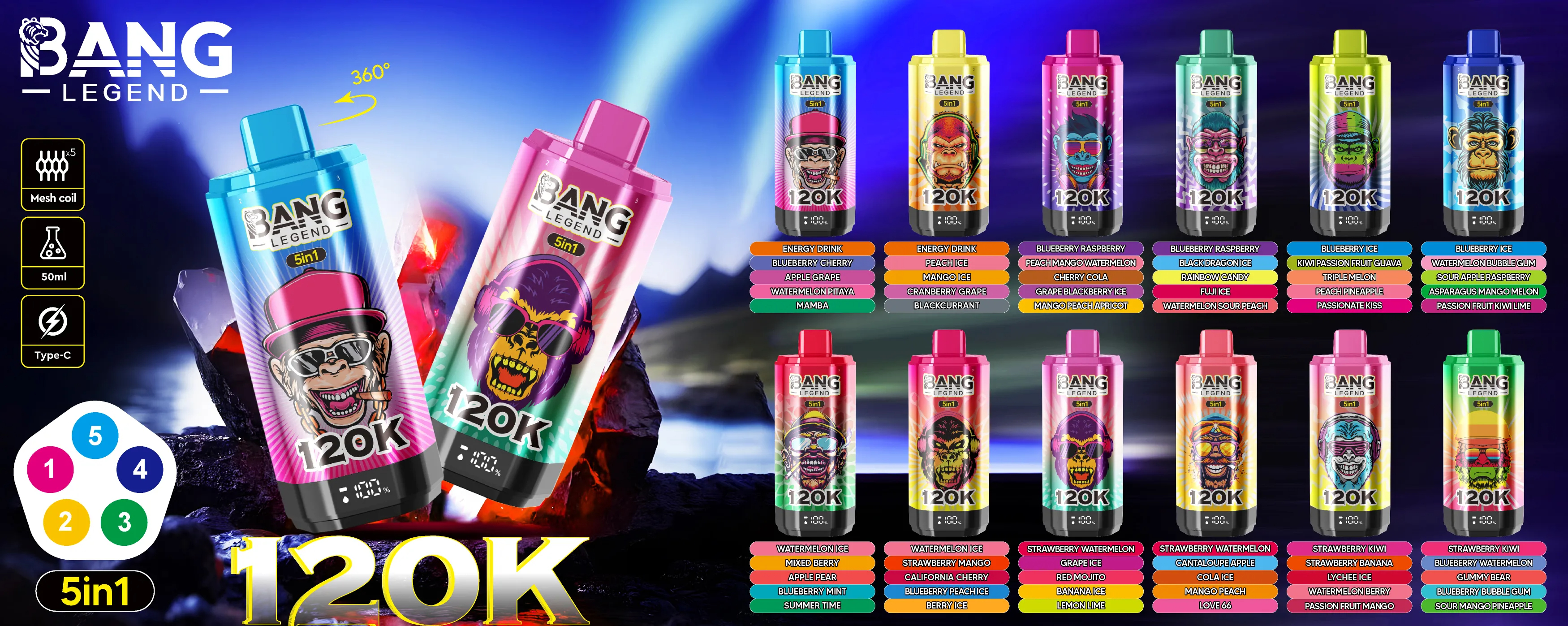 Bang Disposable Vape 120K detaily produktu