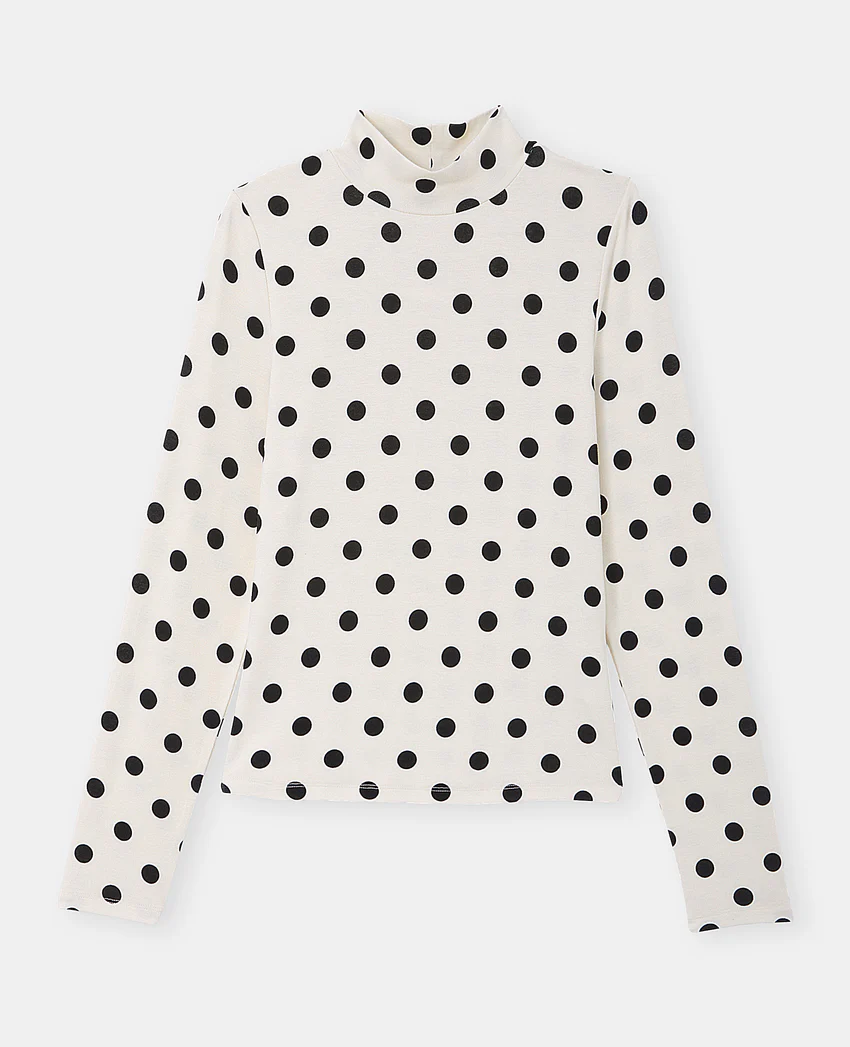 Pimkie T-shirt manches longues motifs pois