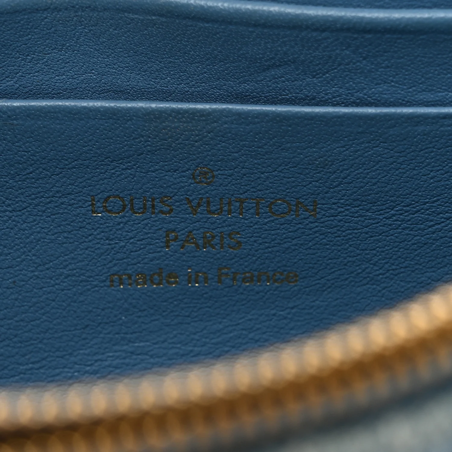 Embroidered Monogram Denim New Wave Chain Pochette Blue - Top Club