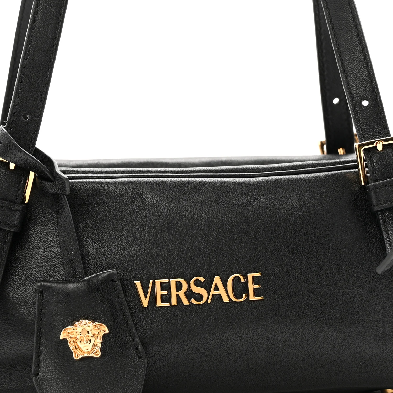 Lambskin Tag Bowling Bag Black - Top Club