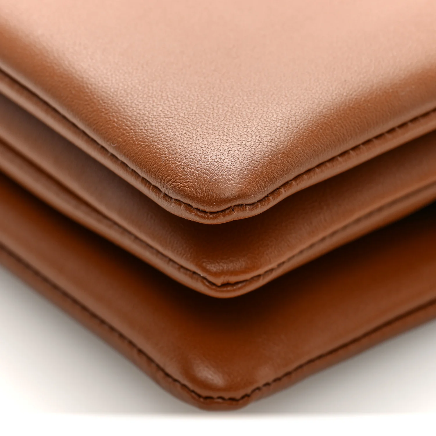 Smooth Lambskin Trio Crossbody Flap Bag Soft Tan - Top Club