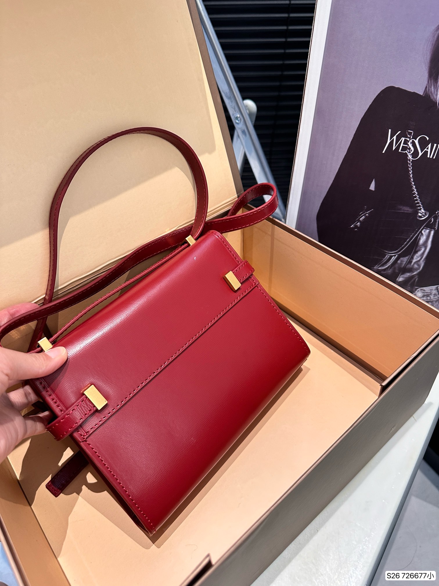 Y new arrival Manhattan bag smooth leather small size: 19 *14 cm - Top Club
