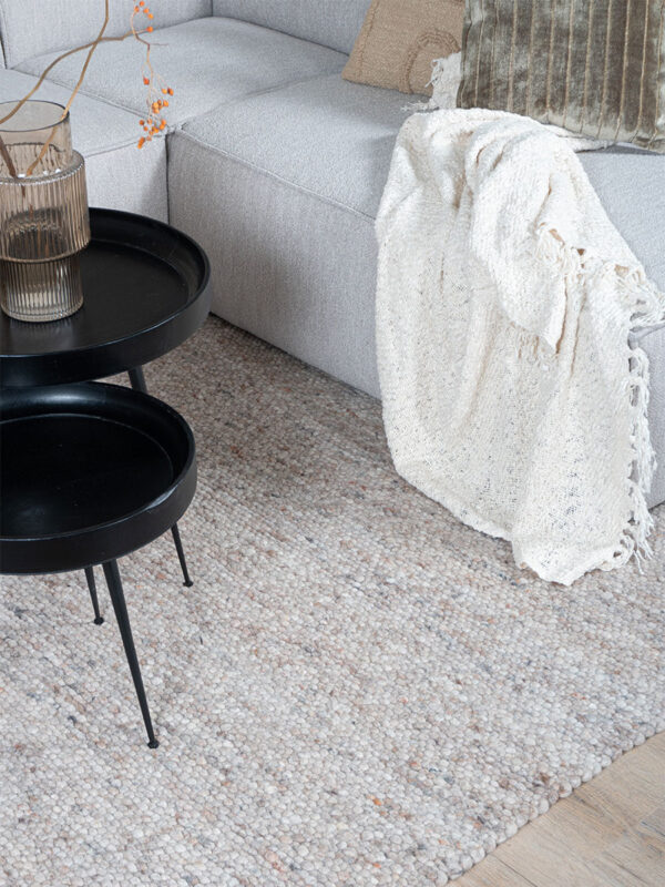 Vloerkleed Stone Donker Beige 240 x 340 cm
