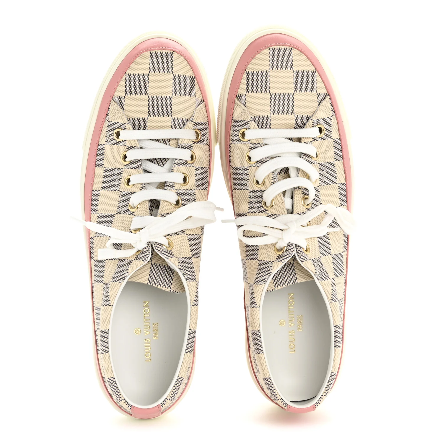 Damier Azur Stellar Sneakers 40 Rose Ballerine