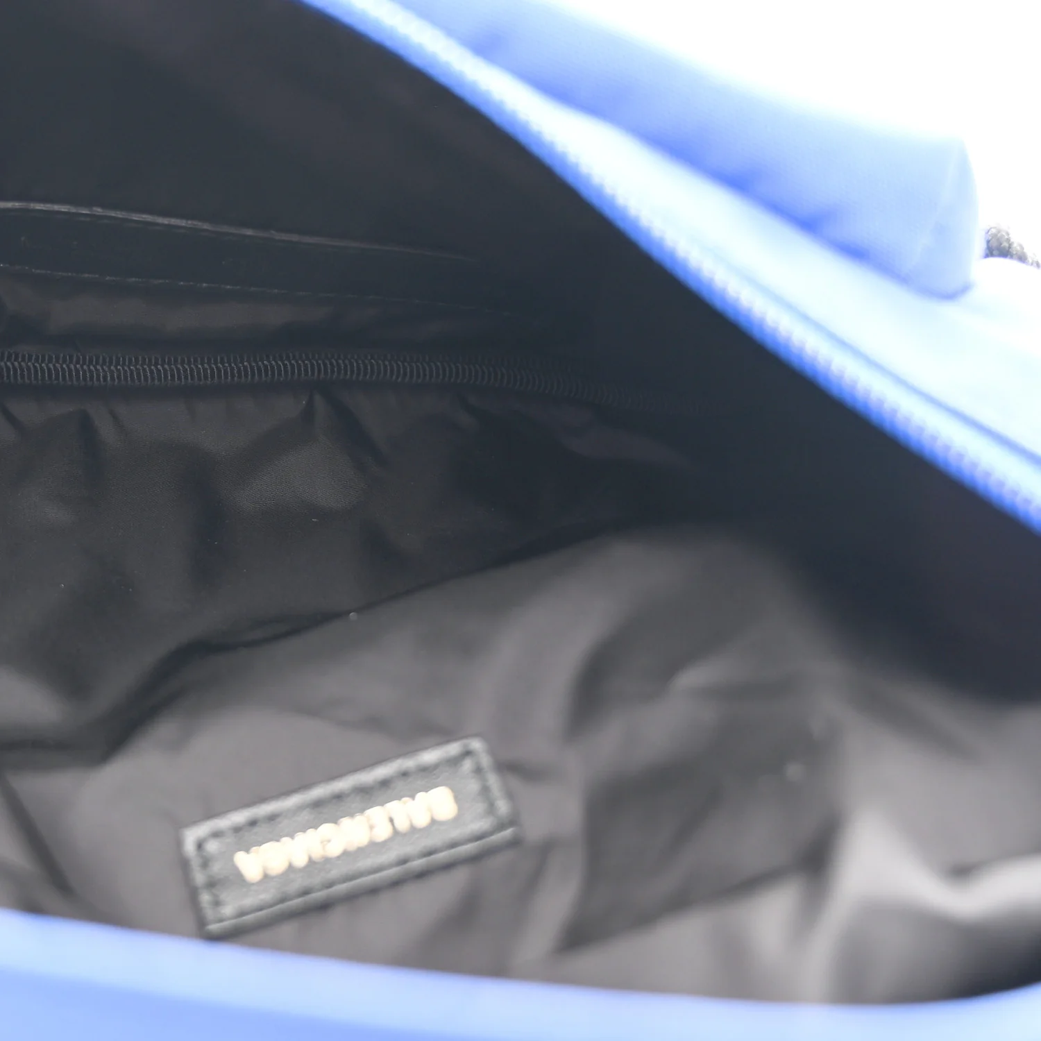 Sport Nylon Logo Embroidered Wheel Beltpack Electric Blue Black - Top Club
