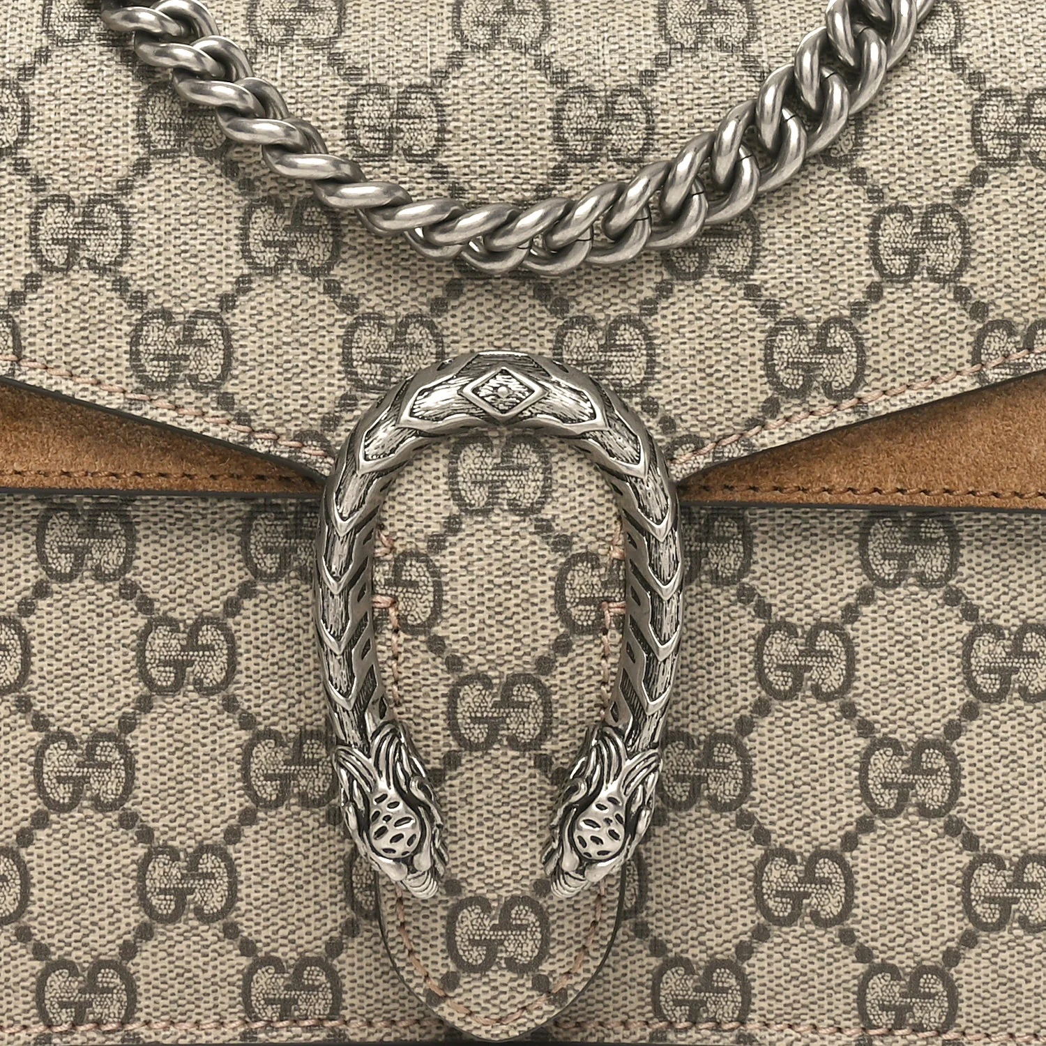 GG Supreme Monogram Mini Dionysus Shoulder Bag Taupe - Top Club