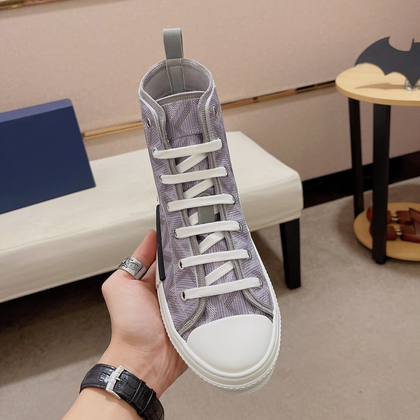 Dior B23 New Graphics Canvas Shoes 01 - Sneaker Replica Workshop