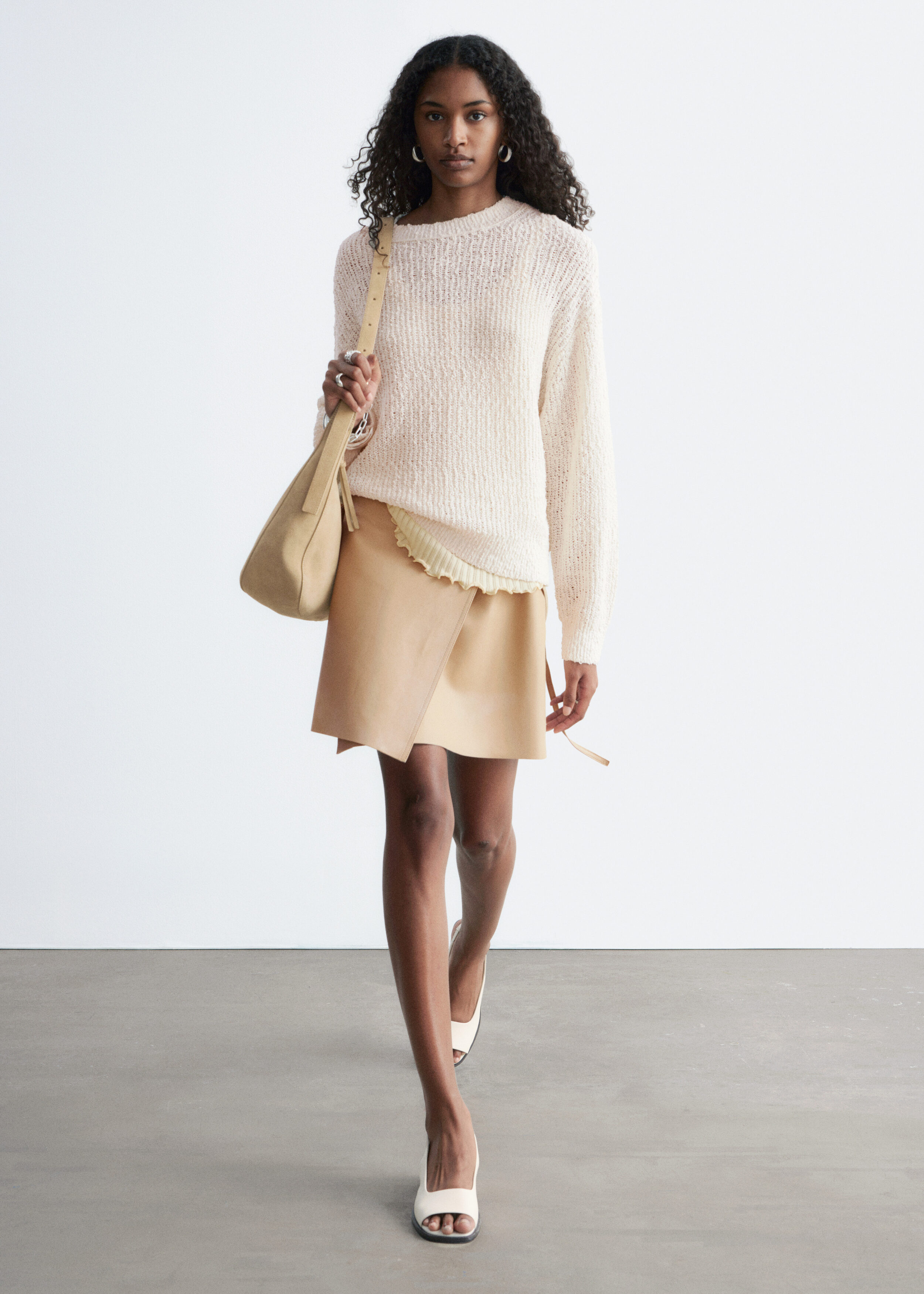 & Other Stories SILK-COTTON KNIT JUMPER