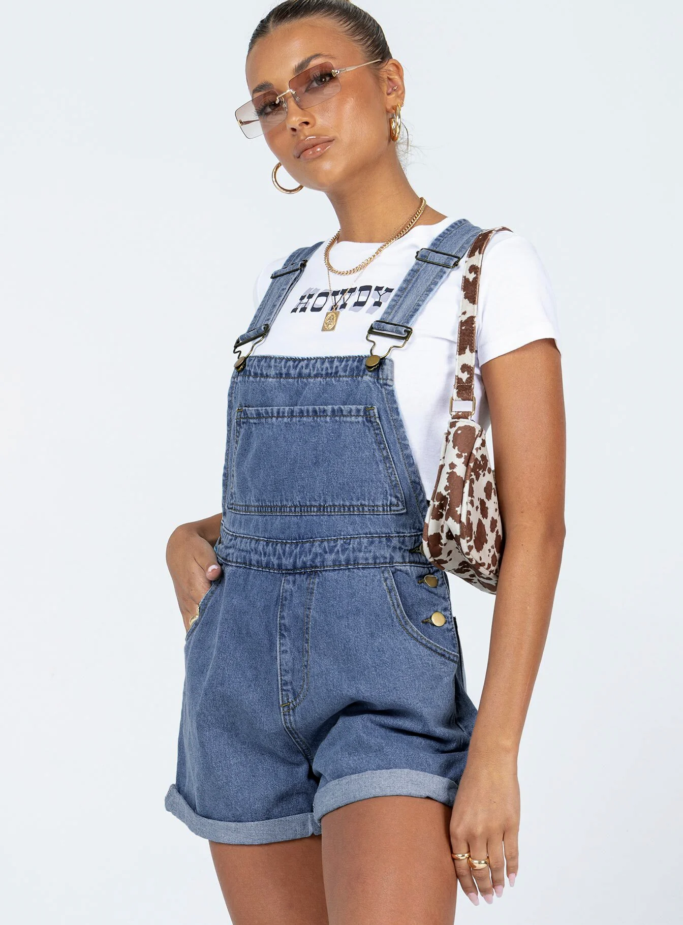 Kacey Overalls Blue Denim