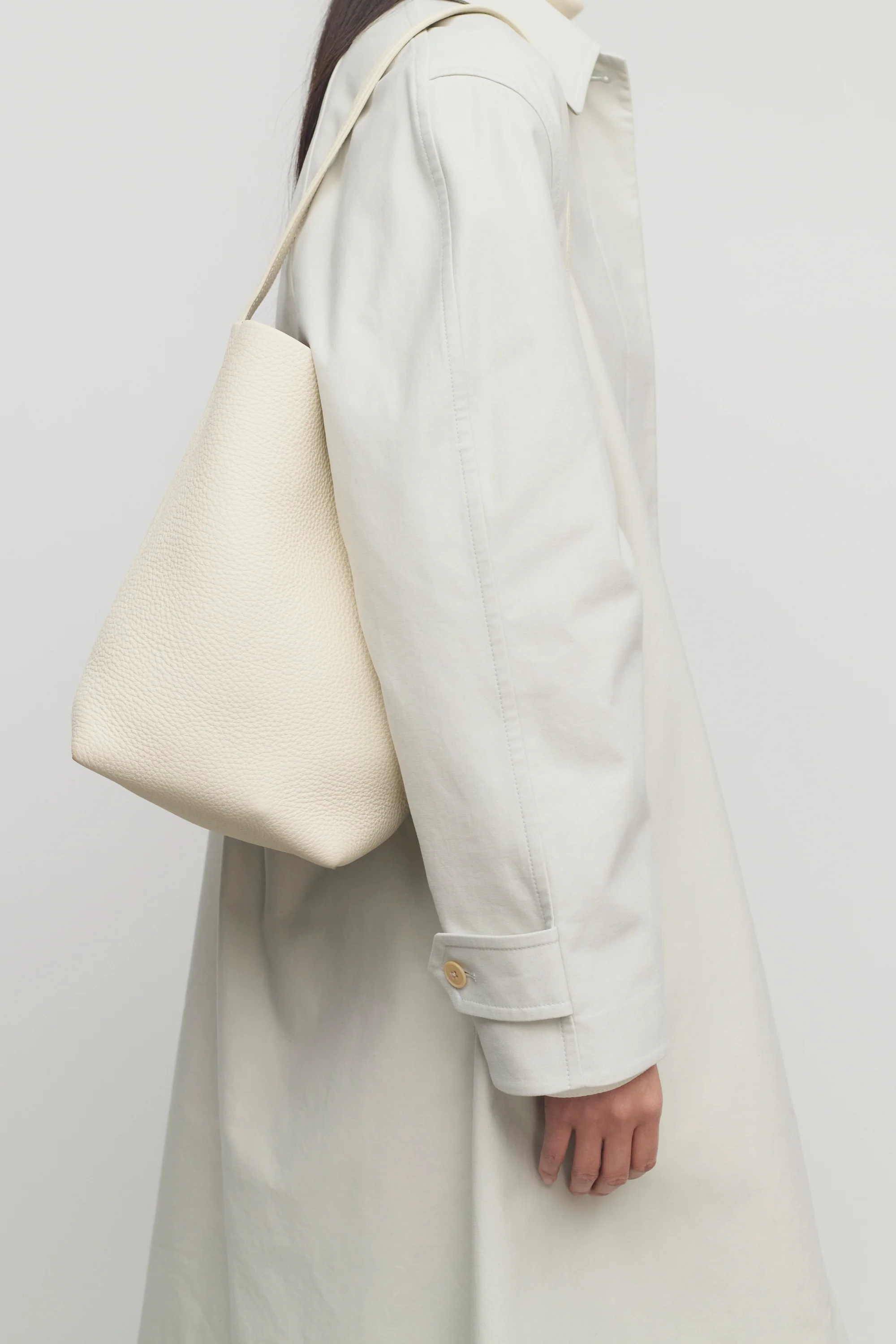 Medium N/S Park Tote Bag in Leather - Top Club