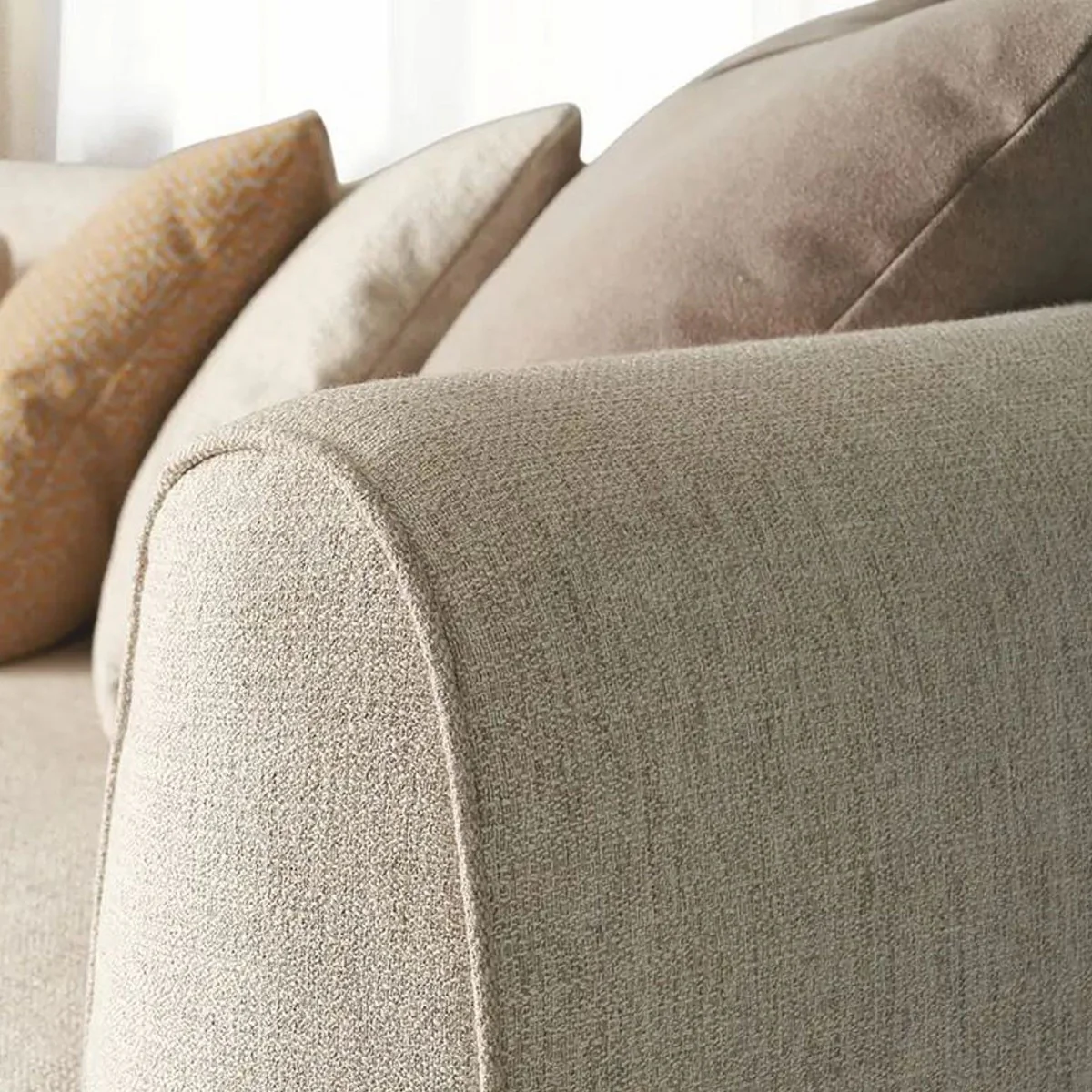 Luxury Sofa Cream 308 cm - Luxury Living Room & Hotel Furniture