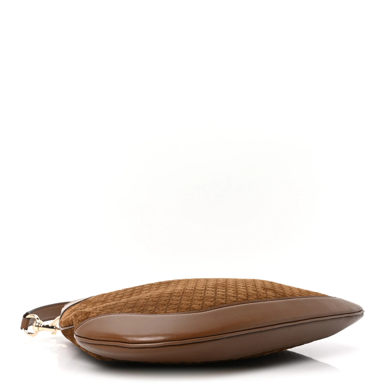 GG Suede B Medium Shoulder Bag Brown - Top Club