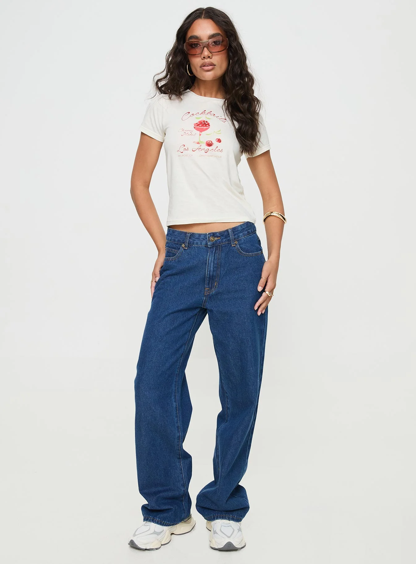 Cherry Cocktails Tee Cream