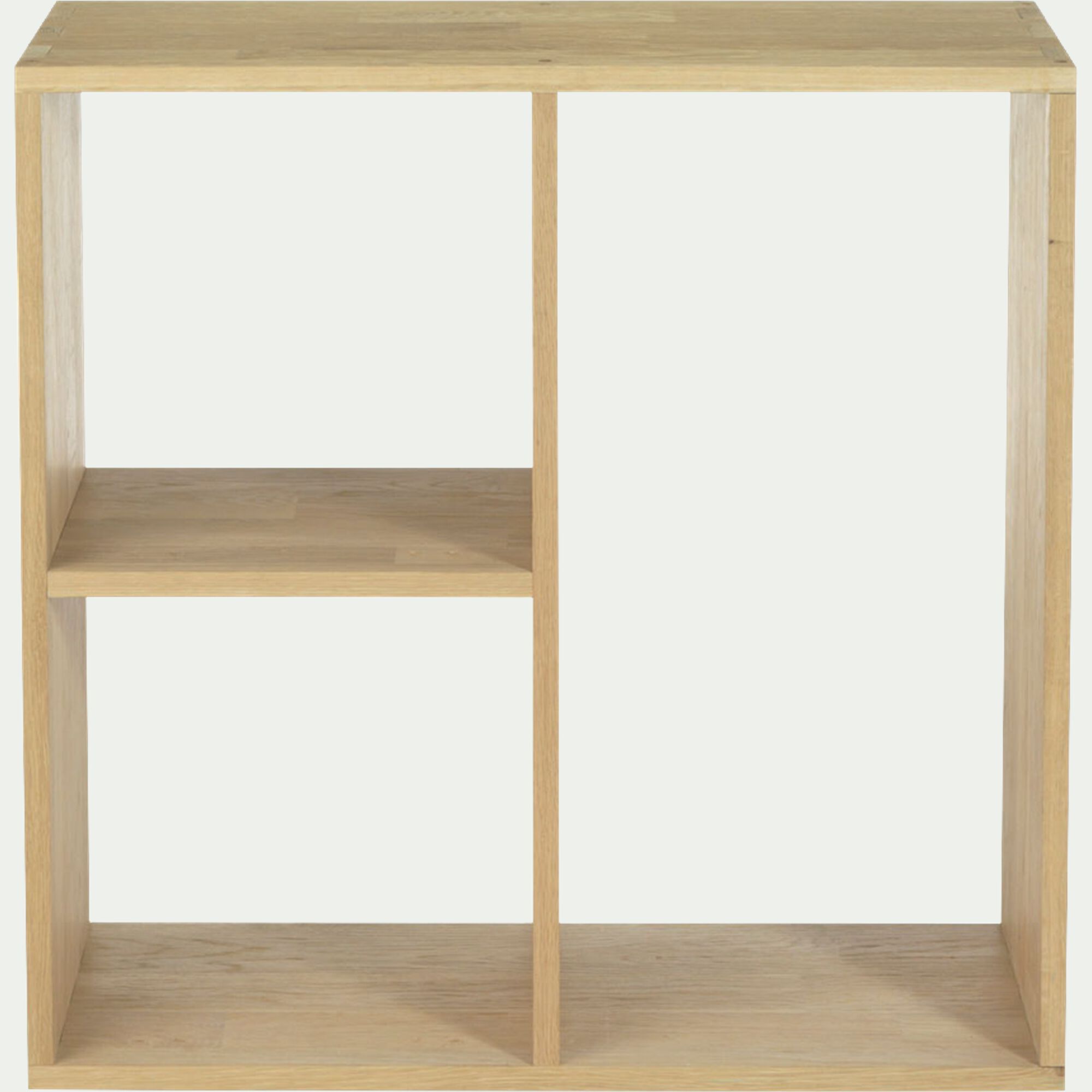 TASSIA - Meuble bas à 3 cases en chêne - bois clair