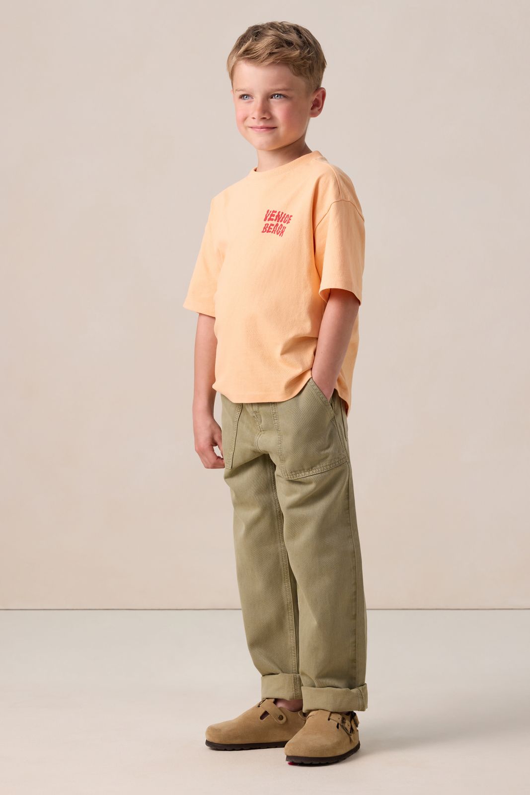 Groene broek met opgestikte zakken