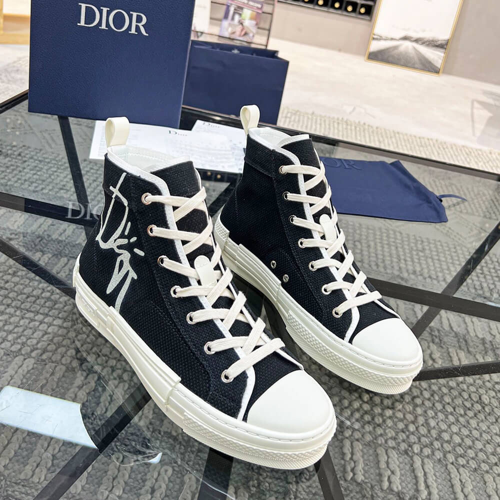 B23 CACTUS JACK DIOR HIGH-TOP SNEAKER - Top Club