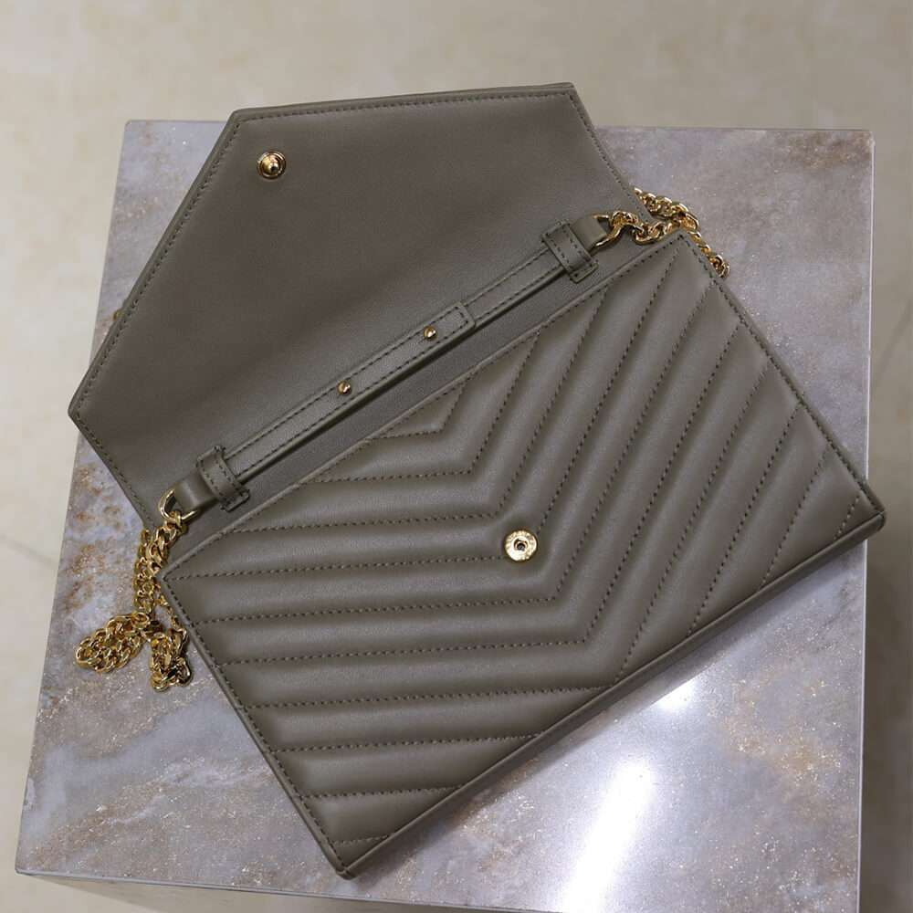 YSL cassandre chain wallet in lambskin - Top Club