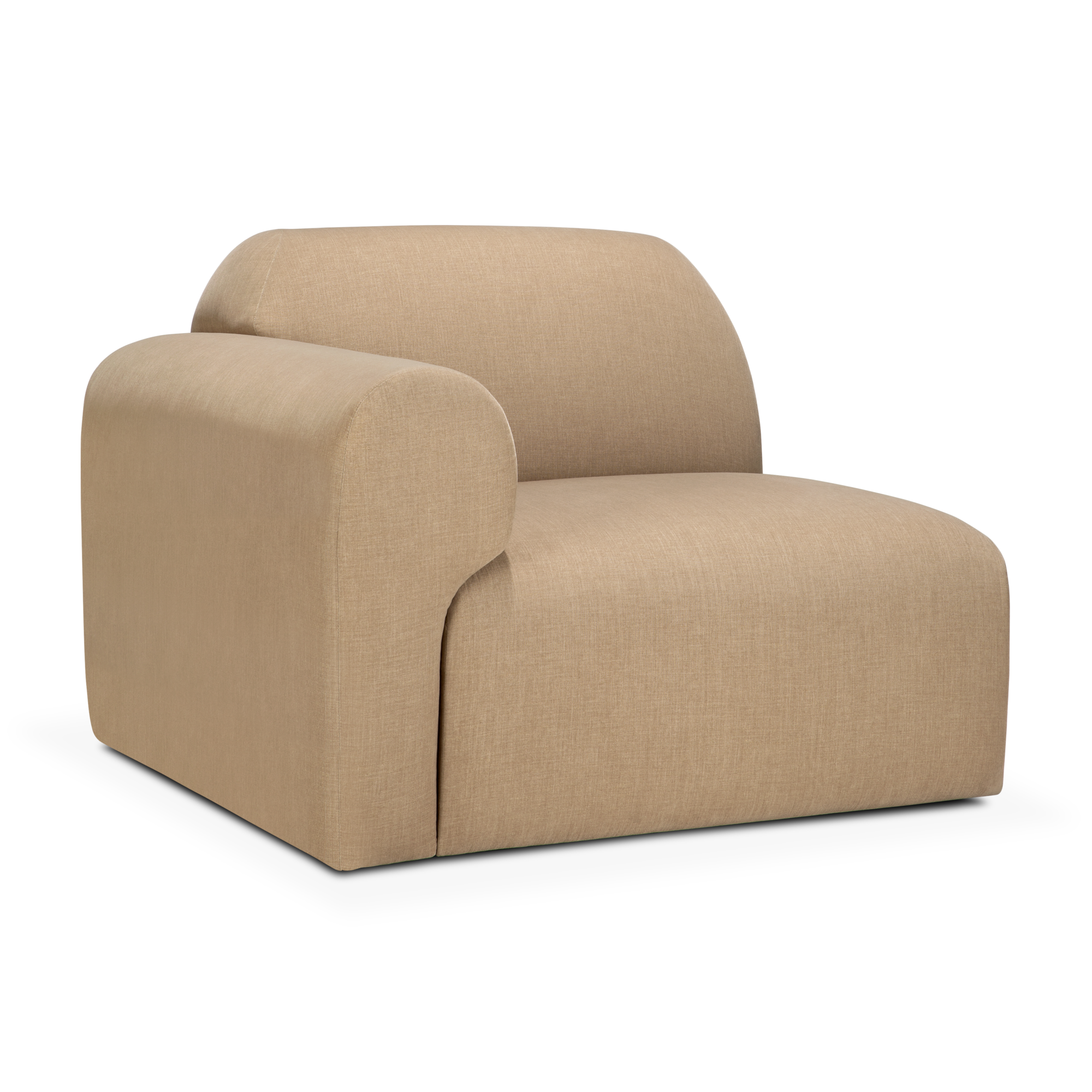 Bulky modulaire sofa - rechter hoek - light sepia