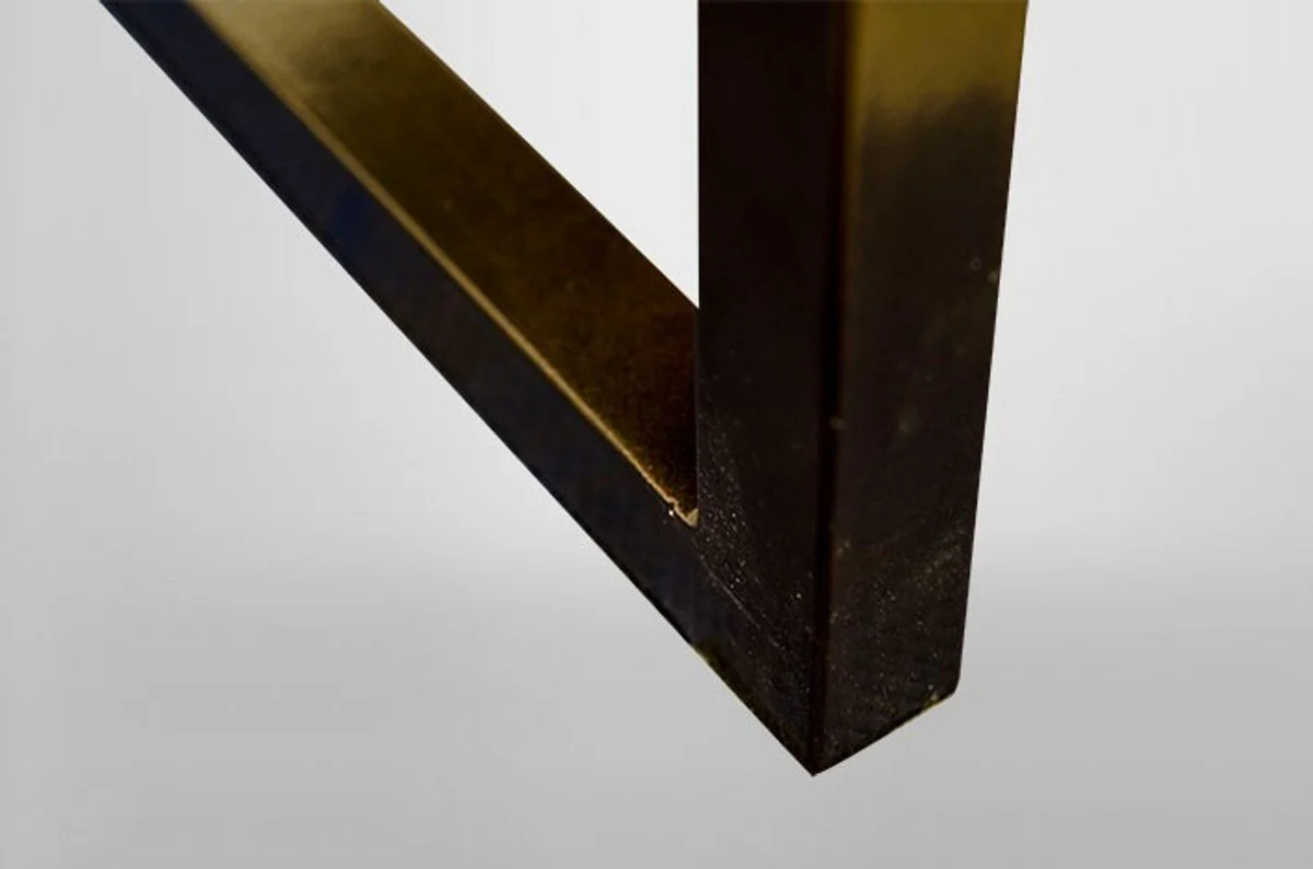 Art Deco side table onyx / metal 80 x 50 cm - Art Nouveau table - furniture coffee table