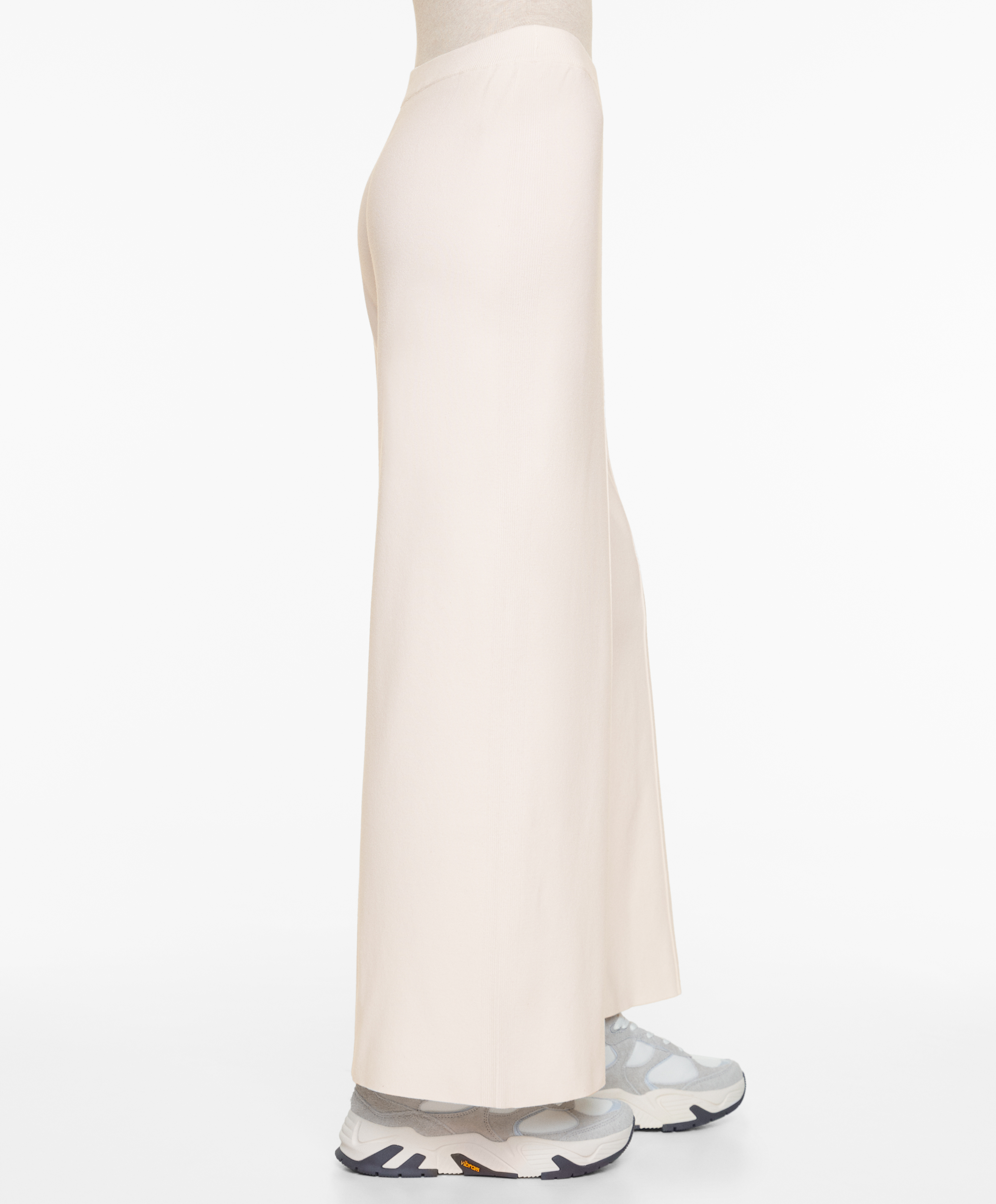 OYSHO Straight fit knit trousers