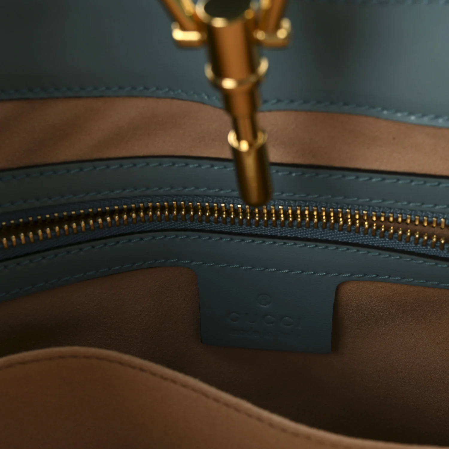 Boarded Dyana Lux Calfskin Small Jackie 1961 Hobo Dusty Azure - Top Club