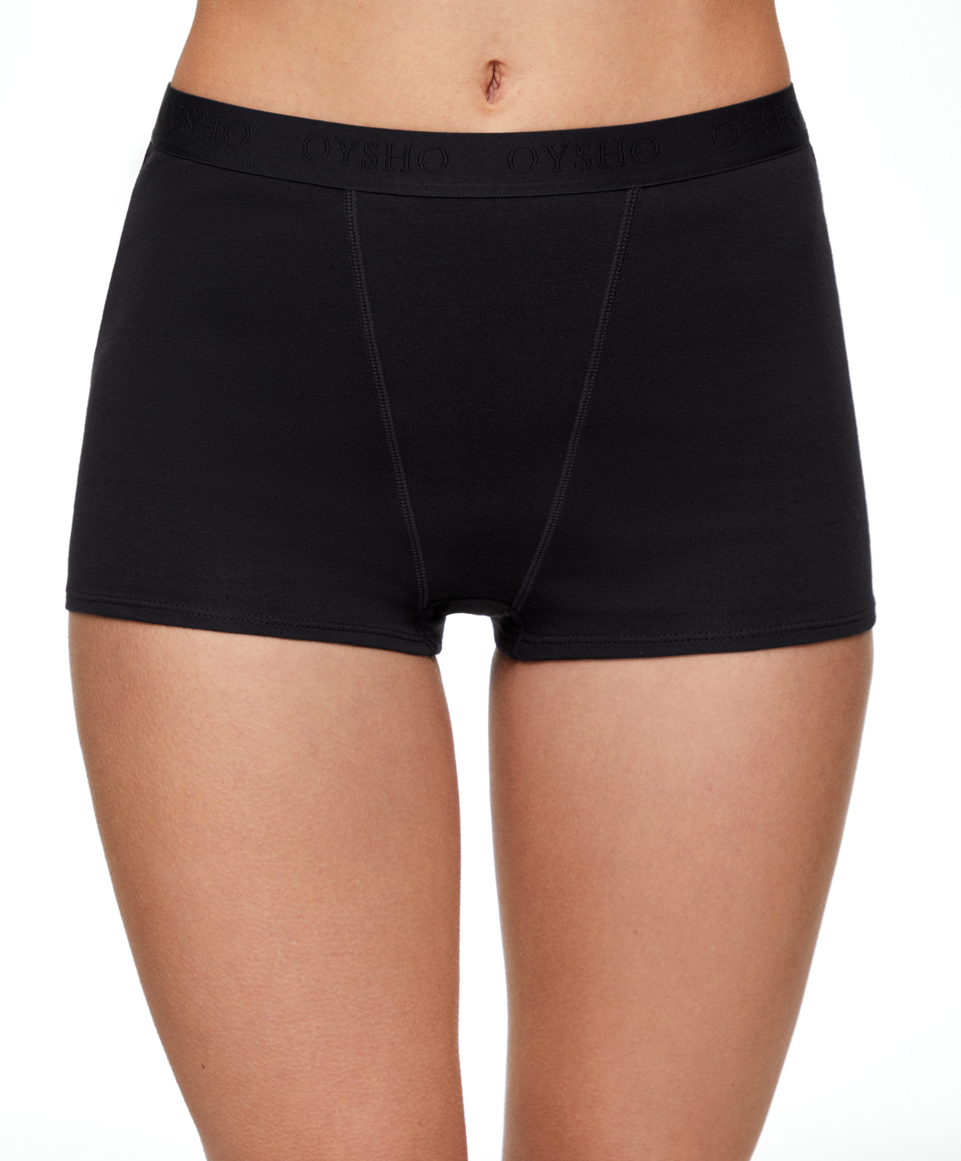 OYSHO 2 cotton blend boxers with logo