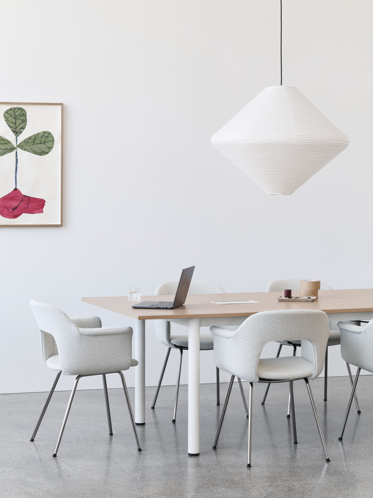 Lampenkap Paper Shade Diamond classic white Ø60 cm