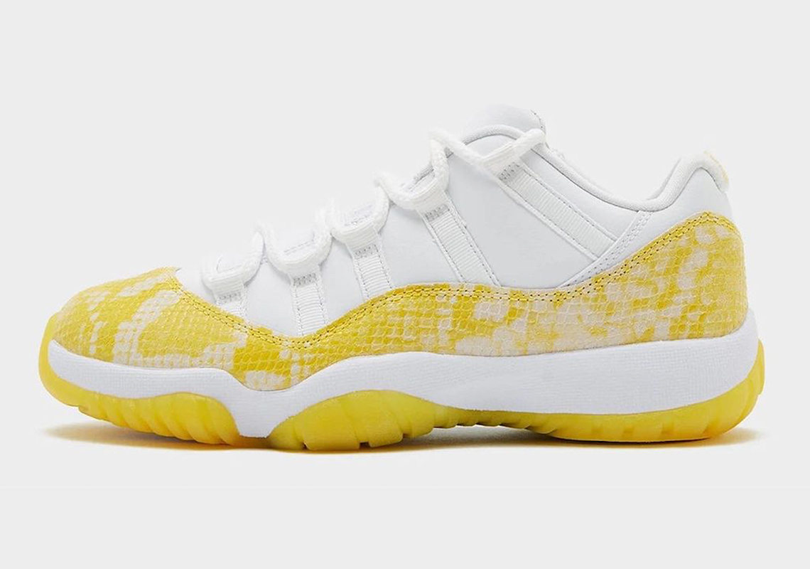 Best  Air Jordan 11 Low  Yellow Snakeskin  AH7860-107 - Sneaker Replica Workshop