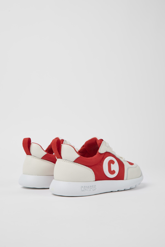 Driftie Red and white fabric and leather beak for boys